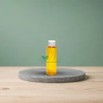 Портокалово шише со бело капаче 100ml
