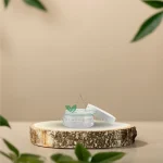 Проѕирна акрилна козметичка кутија 5ml (бело капаче)