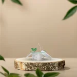 Проѕирна козметичка кутија 50ml со црно капаче