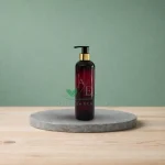 Амбер шише со златна пумпица 250ml