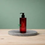Амбер шише со црна пумпица 340ml
