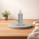 Бело шише со бела пумпица 400ml